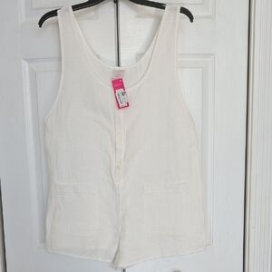 Xhilaration Cream Sleeveless Romper